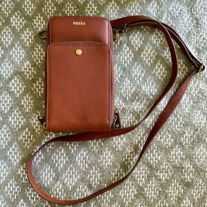 Fossil Brown Crossbody Bag